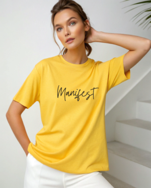 Manifest Yellow Boyfriend T-shirt