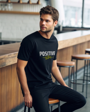 Positive Vibes black t-shirt