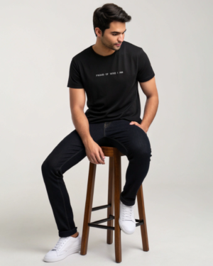 Proud of who i am black t-shirt