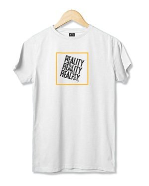 Reality WHITE printed crew neck regular fit T-shirt Reality WHITE printed crew neck regular fit T-shirt