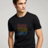 Good Vibes Only Printed Crew Neck T-Shirt