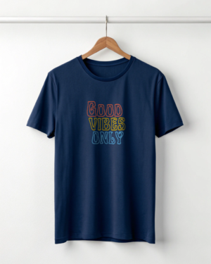 Good vibes only Navy Blue T-shirt