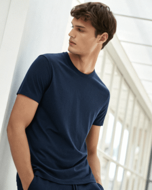Man Navy Blue T-Shirt
