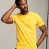 Plain Crew Neck Yellow T-Shirt