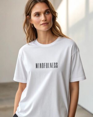 Mindfulness Boyfriend White T-shirt