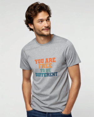You are free to be different Grey t-shirt